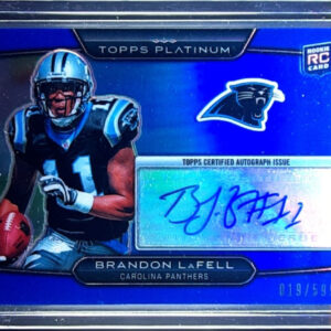 2010 Topps Platinum Brandon LaFell AU SN599 #83 Panthers Rookie Autographs Blue