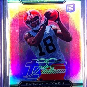 2010 Topps Platinum Carlton Mitchell Rookie Platinum Refractors #61 Browns