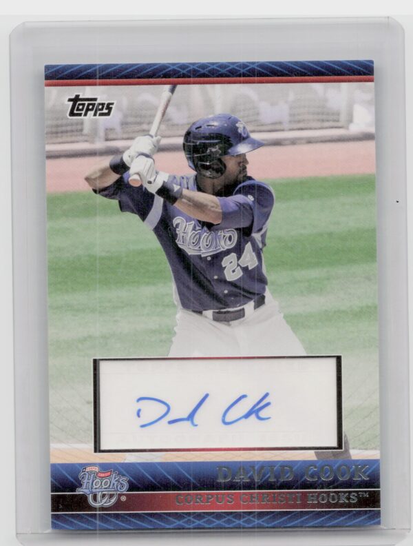 2010 Topps Pro Debut David Cook AU #PDA-DC Hooks Prospect Autographs