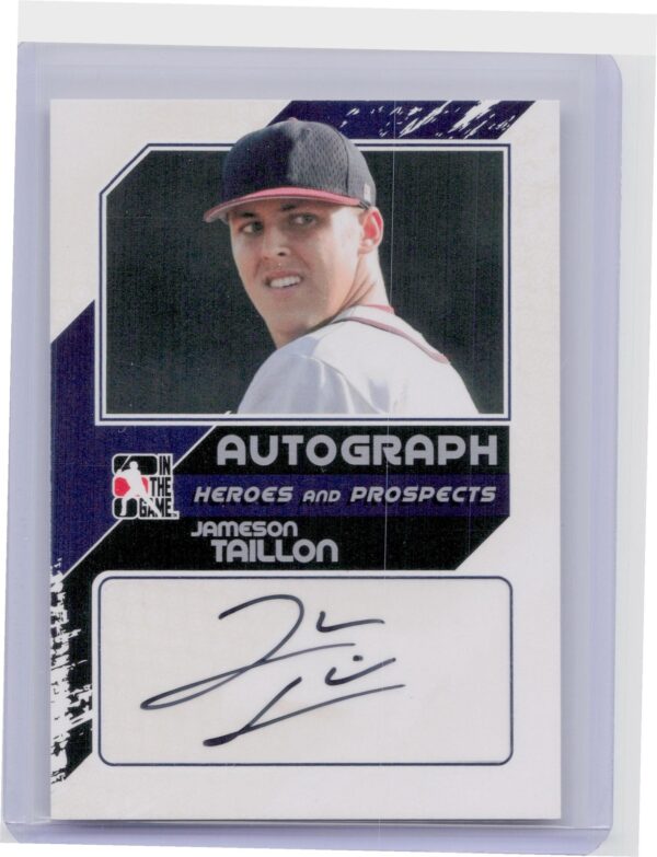 2011 In The Game Heroes & Prospects Jameson Taillon Auto #A-JT2 Close Up