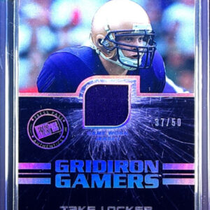 2011 Press Pass Jake Locker SN50 MEM #GG-JL Huskies Gridiron Gamers Jerseys Holo