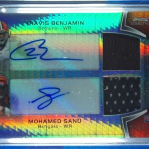 2012 Bowman Sterling Travis Benjamin / Mohamed Sanu AU MEM SN110 #BSPDAR-BS Brow