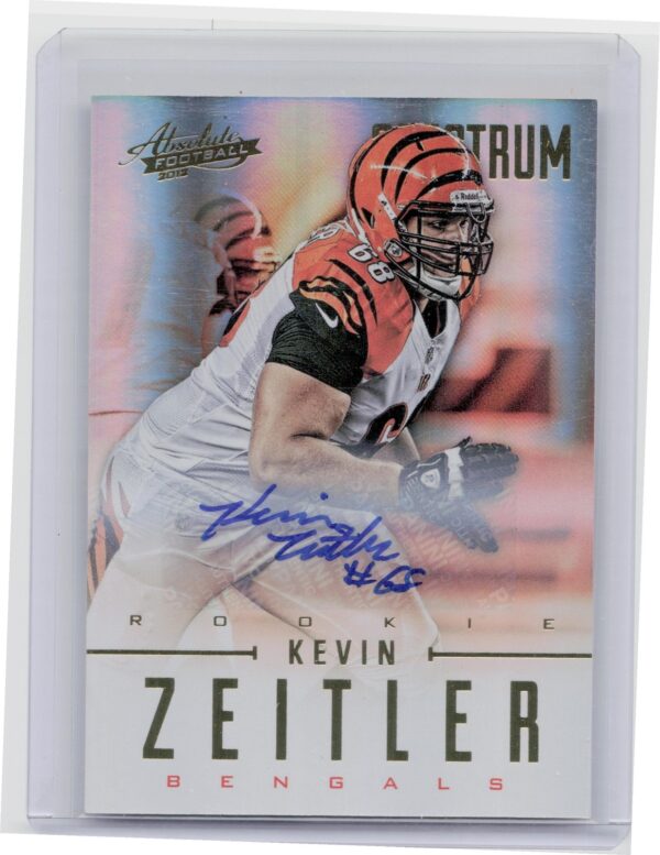 2012 Panini Absolute Kevin Zeitler AU SN299 #154 Bengals Spectrum Gold Autograph