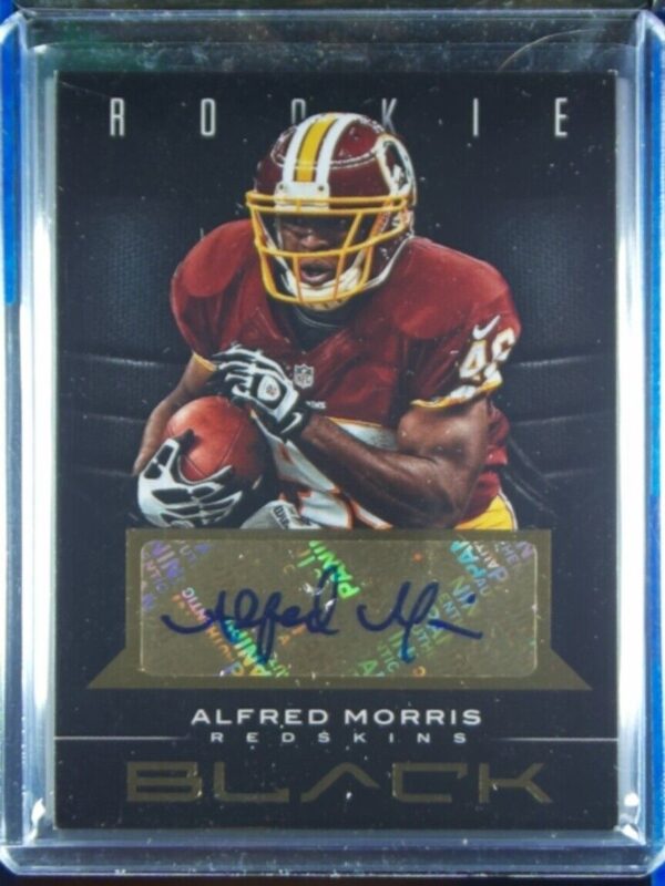 2012 Panini Black Alfred Morris AU SN99 #102 Redskins Rookie Signatures Gold