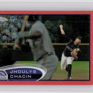 2012 Topps Chrome Jhoulys Chacin Orange Refractors #44 Rockies