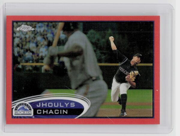 2012 Topps Chrome Jhoulys Chacin Orange Refractors #44 Rockies