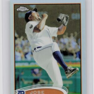 2012 Topps Chrome Jose Valverde Refractors #16 Tigers