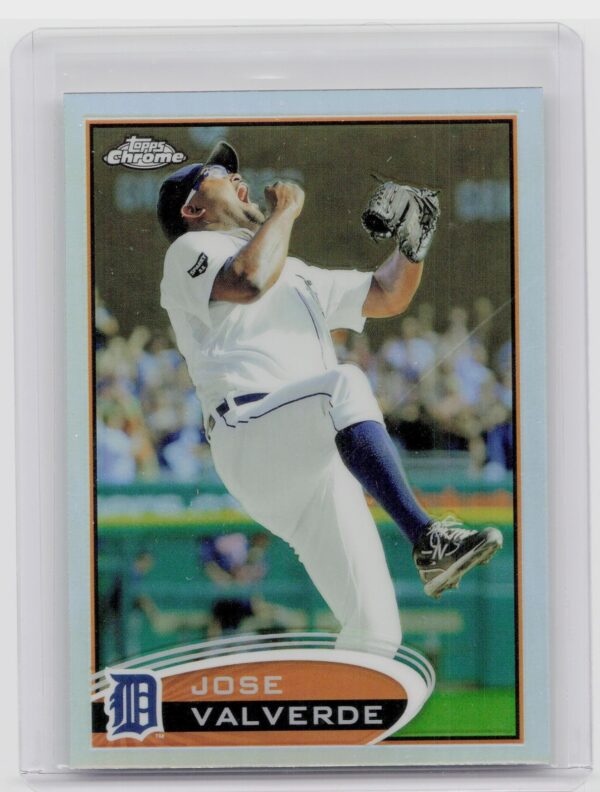 2012 Topps Chrome Jose Valverde Refractors #16 Tigers