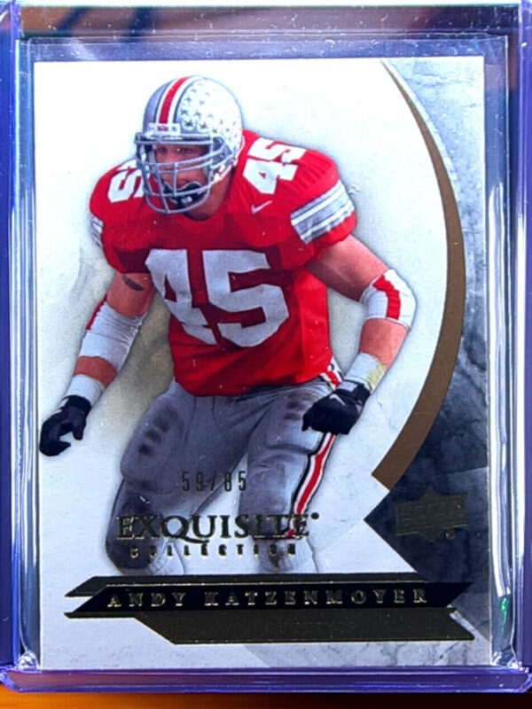 2012 Upper Deck Exquisite Collection Andy Katzenmoyer SN85 #47 Buckeyes