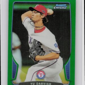 2013 Bowman Chrome Yu Darvish Green Refractors #46 Rangers