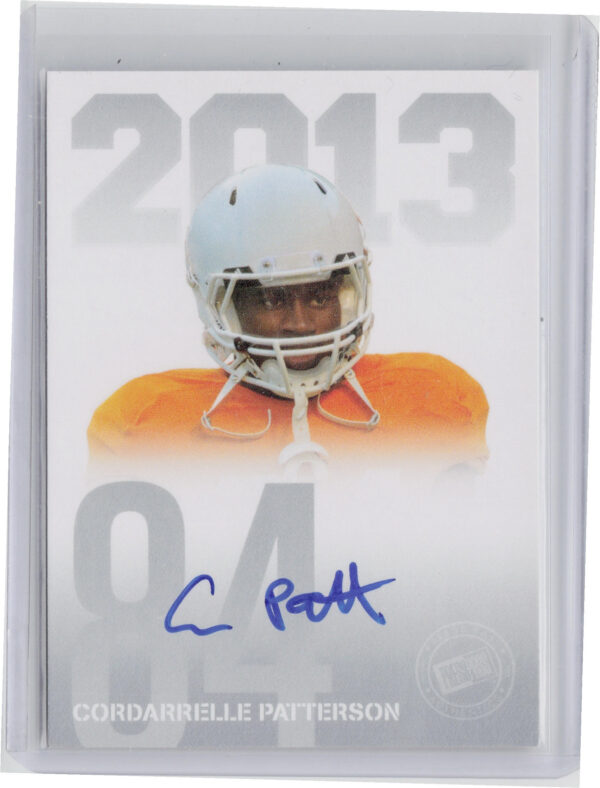 2013 Press Pass Cordarrelle Patterson AU #PPS-CP Volunteers Autographs Silver