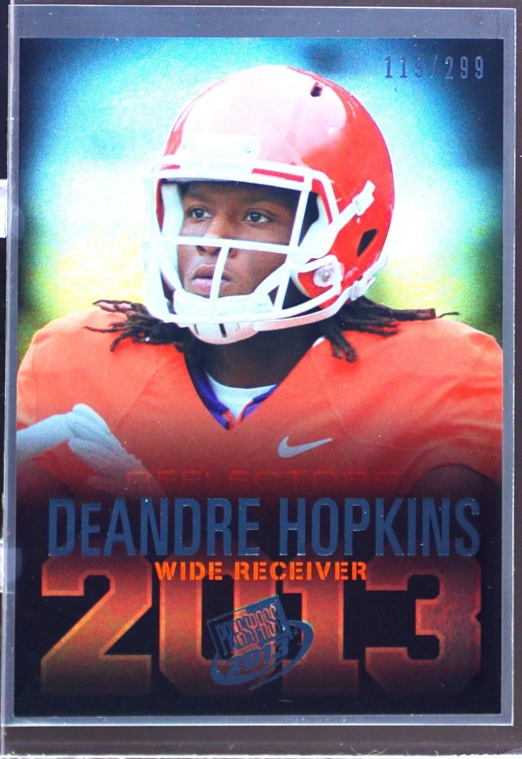 2013 Press Pass DeAndre Hopkins Reflectors /299 #18 Tigers
