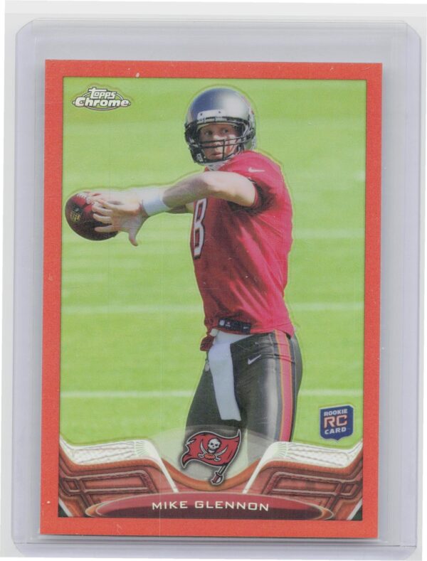2013 Topps Chrome Mike Glennon Orange Refractors #218 Buccaneers