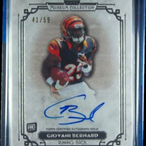2013 Topps Museum Collection Giovani Bernard AU SN55 #SSA-GB Bengals Signature S