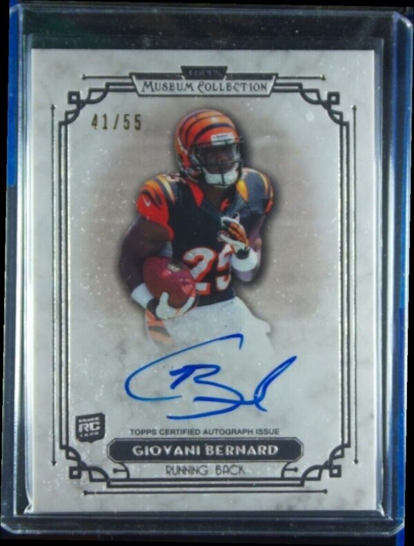 2013 Topps Museum Collection Giovani Bernard AU SN55 #SSA-GB Bengals Signature S