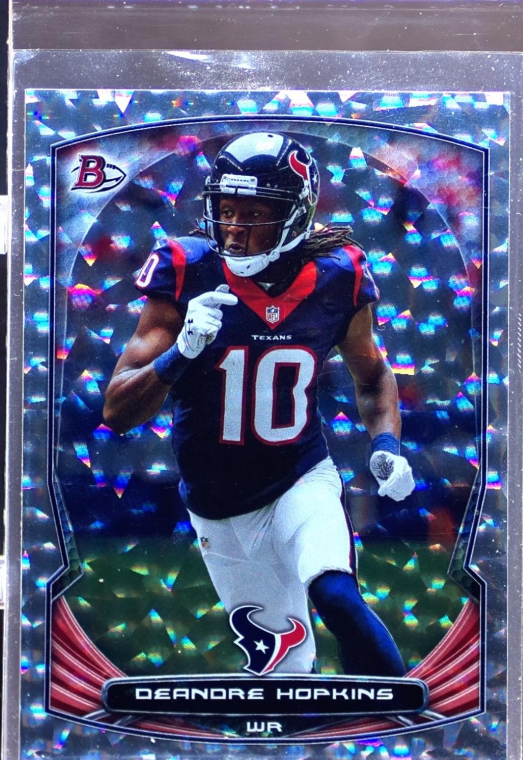 2014 Bowman DeAndre Hopkins Veterans Rainbow Silver Ice #51 Texans