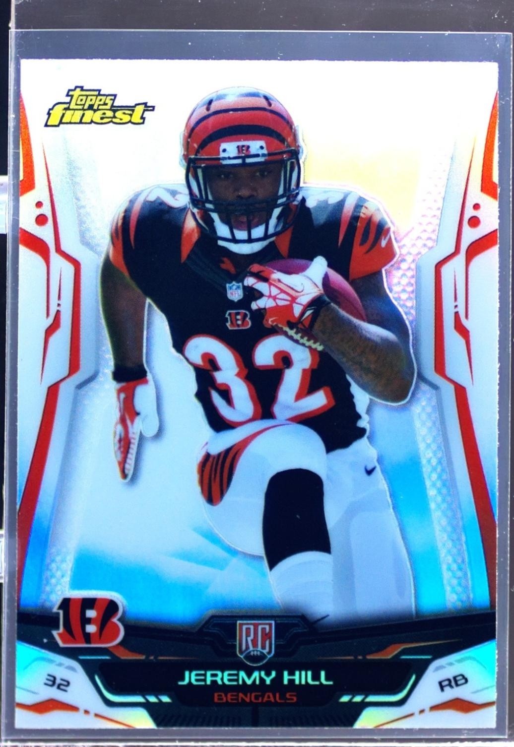 2014 Finest Jeremy Hill Refractors RC #121 Bengals