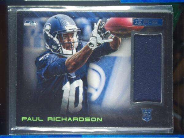 2014 Panini Rookies & Stars Paul Richardson MEM #33 Seahawks Rookie Materials