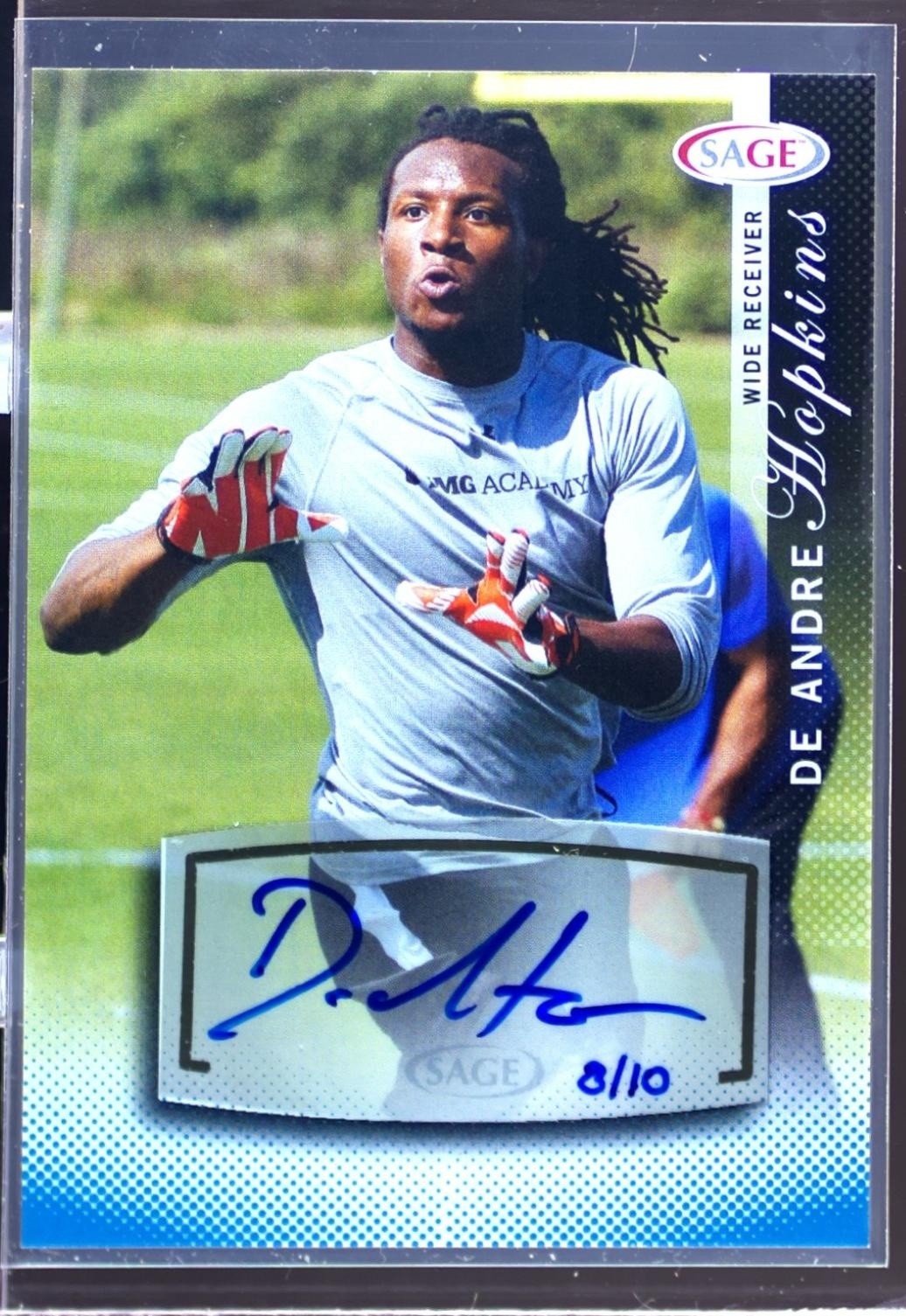 2014 Sage Autographed DeAndre Hopkins Auto /10 #S9 Tigers Autographs Platinum