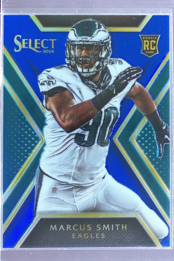 2014 Select Marcus Smith Prizm Blue /50 RC #117 Eagles