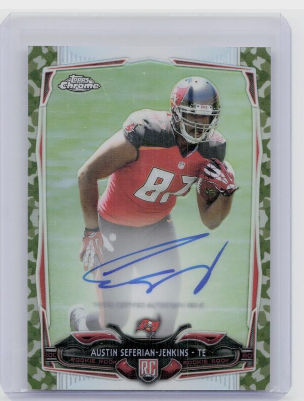 2014 Topps Chrome Austin Seferian-Jenkins AU SN99 #178 Buccaneers Rookie Autogra