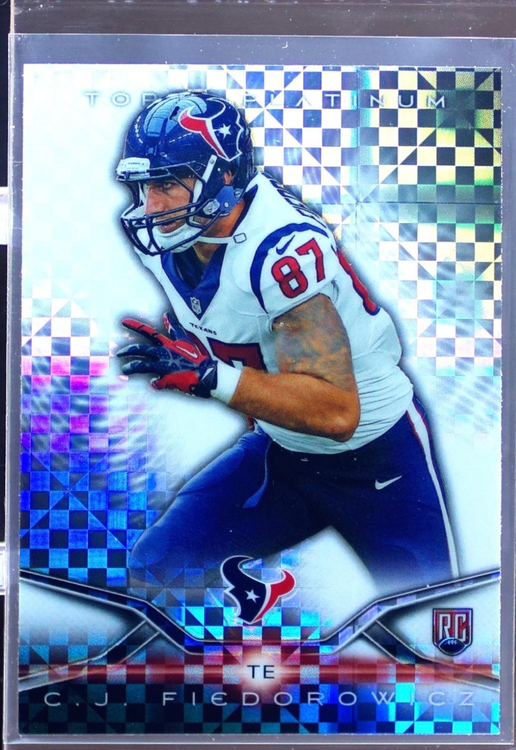 2014 Topps Platinum C.J. Fiedorowicz Xfractors RC #114 Texans