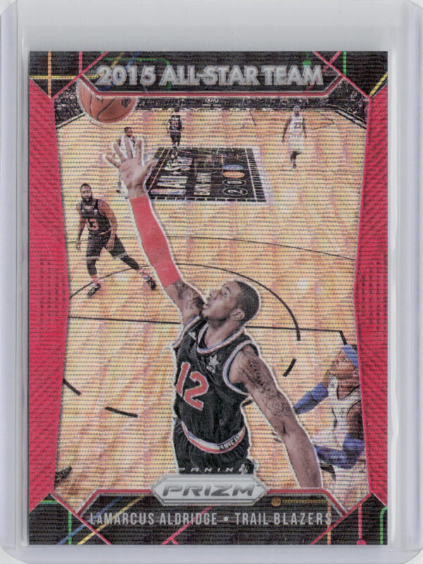 2015-16 Panini Prizm LaMarcus Aldridge Ruby Wave Prizms SN350 #365 Blazers