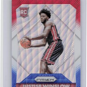 2015-16 Prizm Justise Winslow Red, White & Blue  #336 Heat