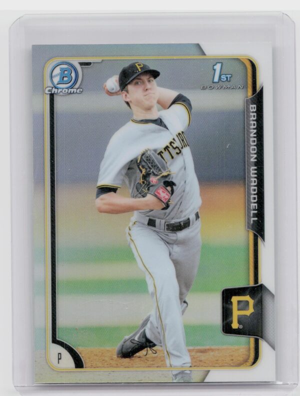 2015 Bowman Draft Brandon Waddell Chrome Refractors #77 Pirates