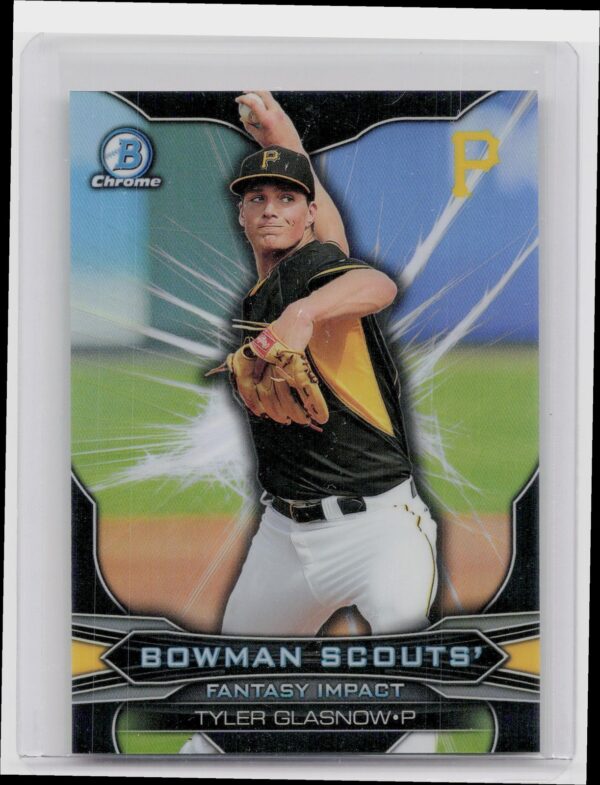 2015 Bowman Draft Tyler Glasnow #BSI-TG Pirates Bowman Scouts' Fantasy Impacts