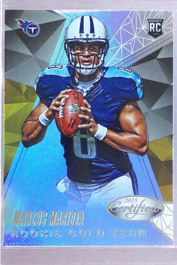 2015 Certified Marcus Mariota RC #RGT1 Titans Rookie Gold Team