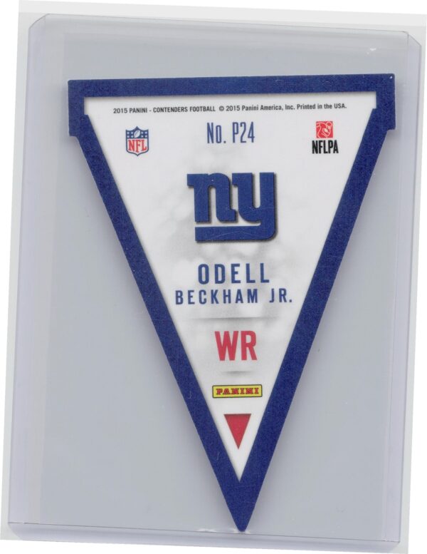 2015 Contenders Odell Beckham Jr. #P24 Giants Pennants Gold - Image 3