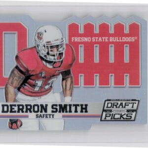 2015 Prizm Collegiate Draft Picks Derron Smith #35 Bulldogs D Fence Die Cuts