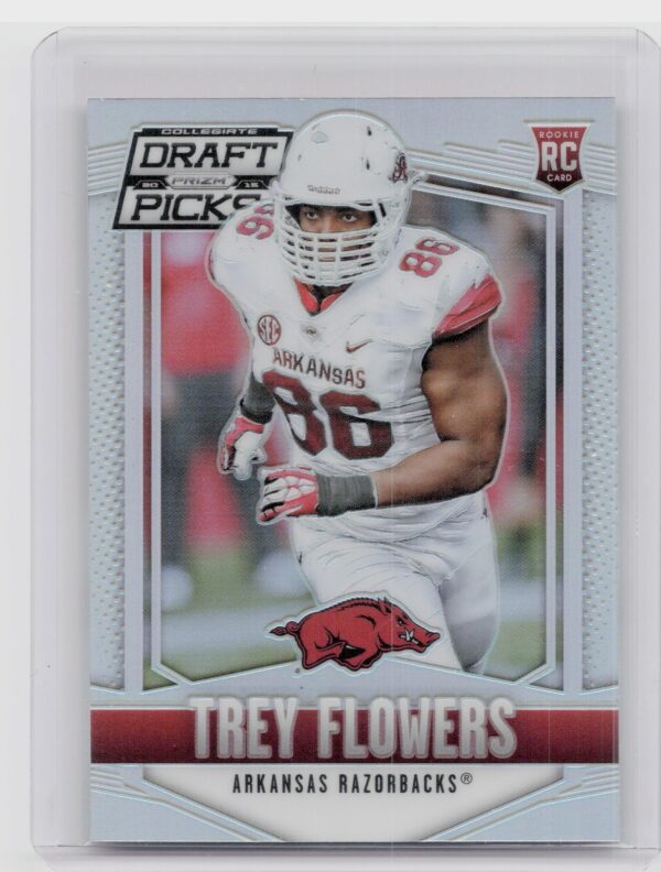 2015 Prizm Collegiate Draft Picks Trey Flowers Prizms #245 Razorbacks