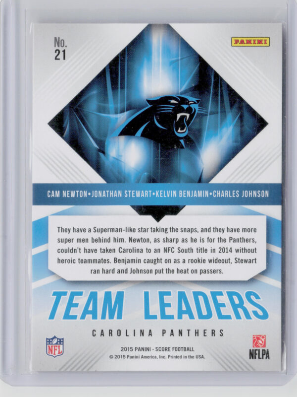 2015 Score Cam Newton / Charles Johnson / Jonathan Stewart / Kelvin Benjamin #21 - Image 3