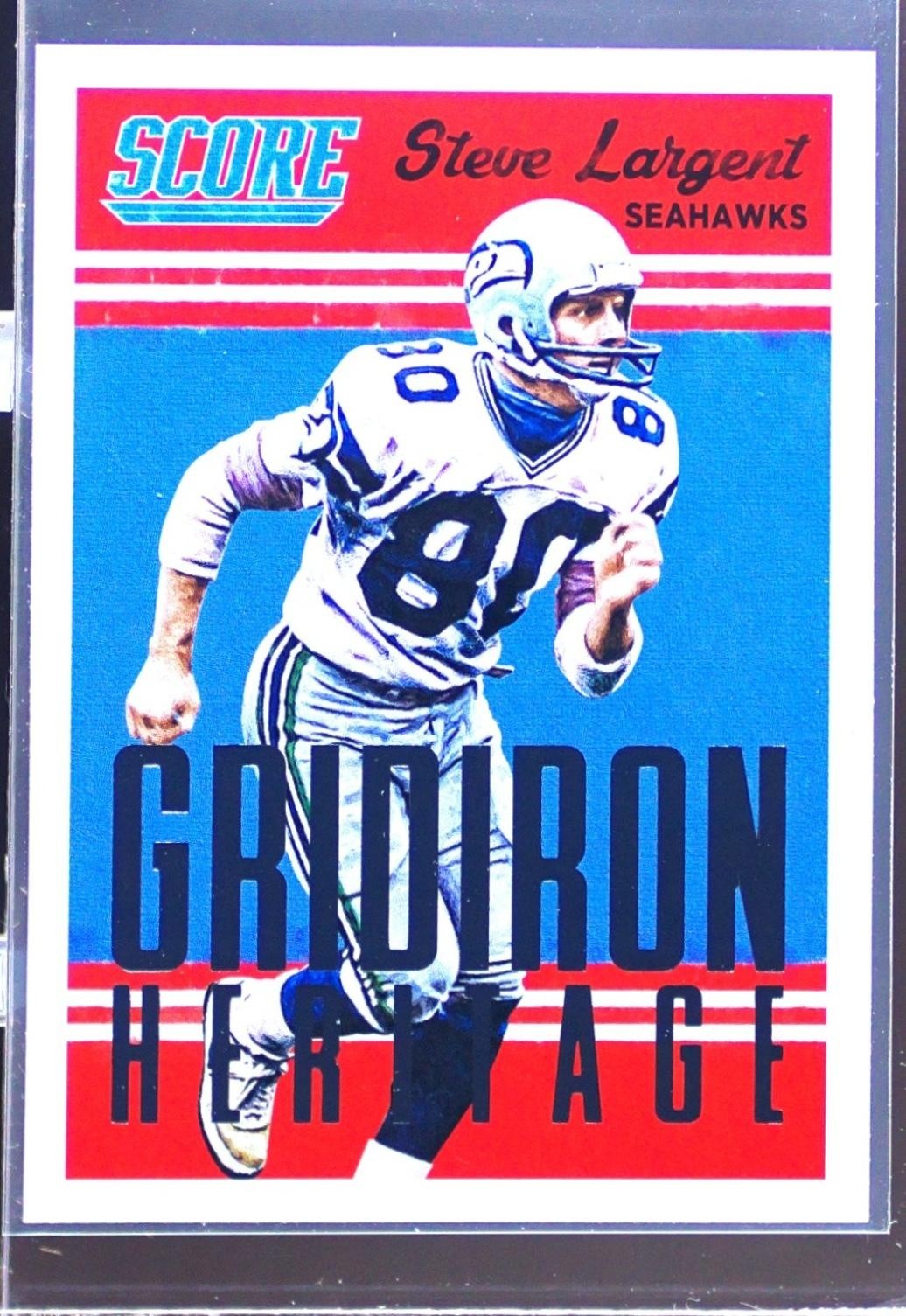 2015 Score Steve Largent #5 Seahawks Gridiron Heritage