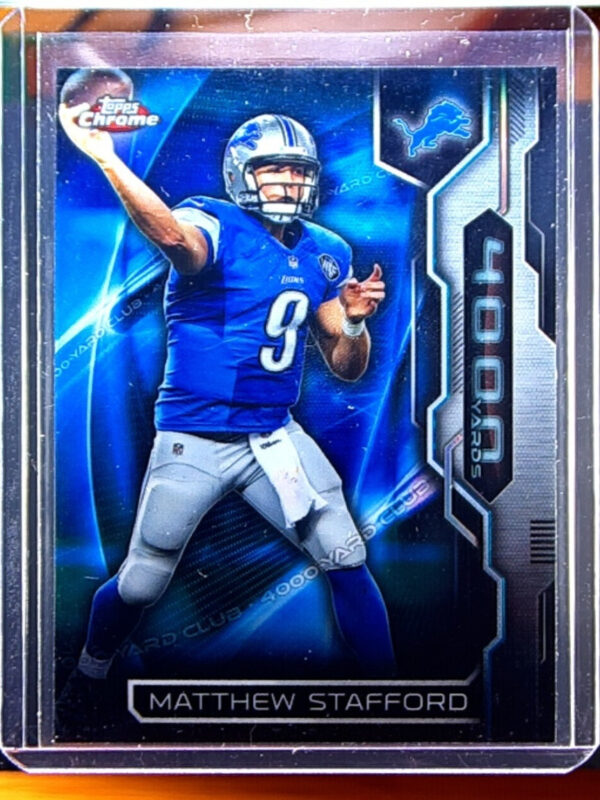 2015 Topps Chrome Matthew Stafford #AT4K-MS Lions All Time 4000 Yard Club