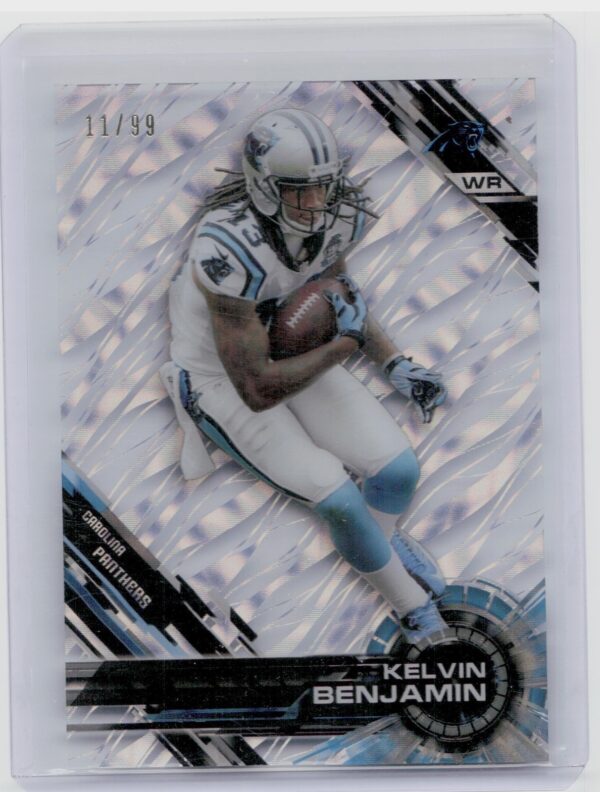 2015 Topps High Tek Kelvin Benjamin Confetti Diffractors SN99 #21 Panthers