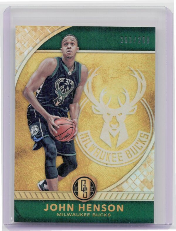 2016-17 Panini Gold Standard John Henson SN269 #84 Bucks
