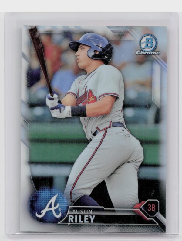 2016 Bowman Draft Austin Riley Chrome Refractor #BDC-165 Braves