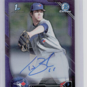 2016 Bowman Draft T.J. Zeuch #CDA-TZ Jays Chrome Draft Pick Autographs Purple Re