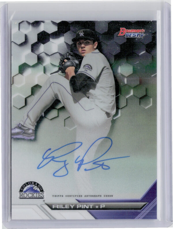 2016 Bowman's Best Riley Pint AU #B16-RP Rockies Best of 2016 Autographs
