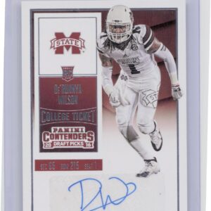 2016 Contenders Draft Picks De'Runnya Wilson Auto #123 Bulldogs