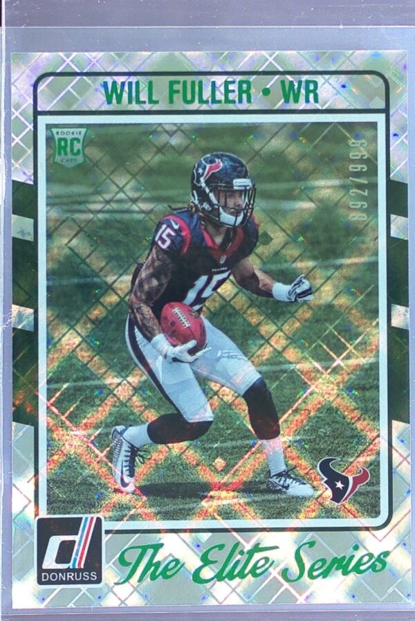 2016 Donruss Will Fuller /999 RC #9 Texans The Elite Series Rookies
