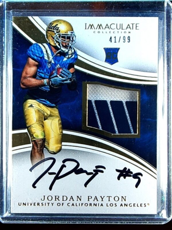 2016 Immaculate Collegiate Jordan Payton AUTO /99 JSY #137 Bruins Patch