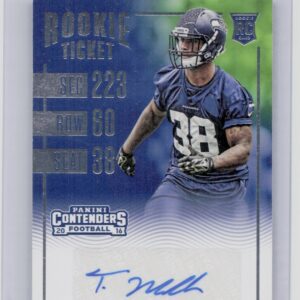 2016 Panini Contenders Tre Madden AU RC #200 Seahawks