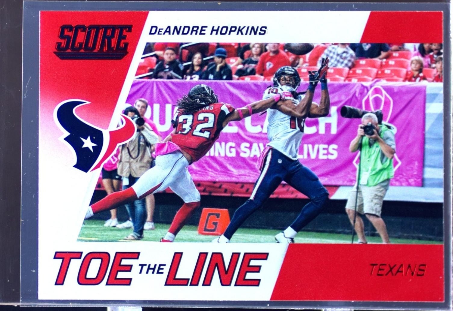 2016 Score DeAndre Hopkins #3 Texans Toe the Line Red