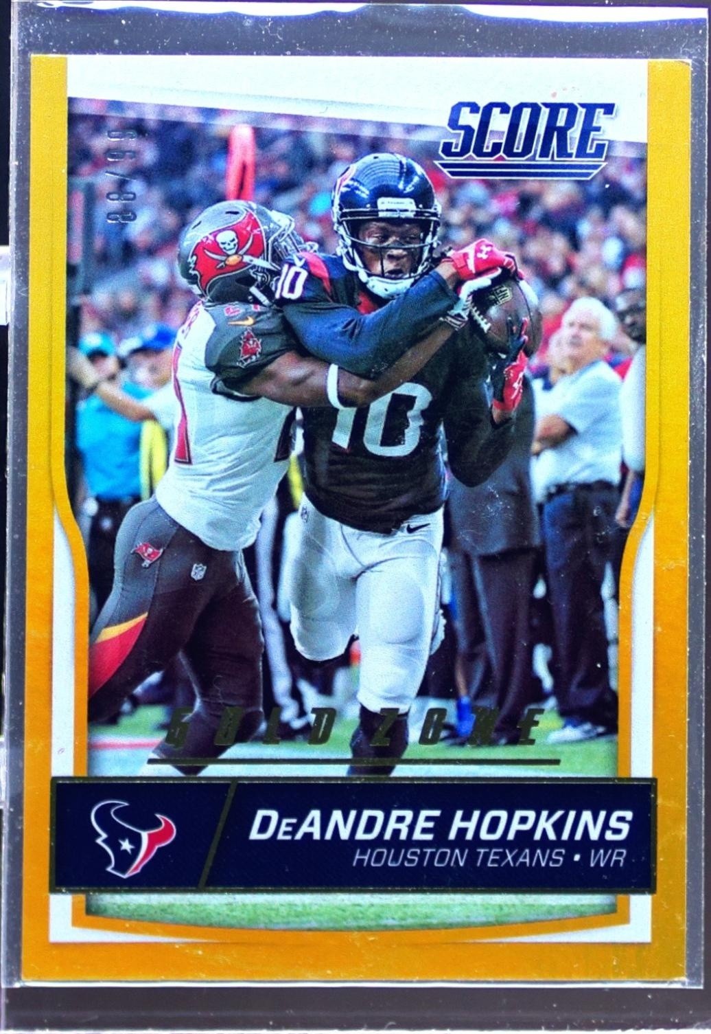 2016 Score DeAndre Hopkins Gold Zone /99 #131 Texans