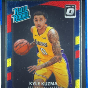 2017-18 Donruss Optic Kyle Kuzma Red and Yellow #174 Lakers