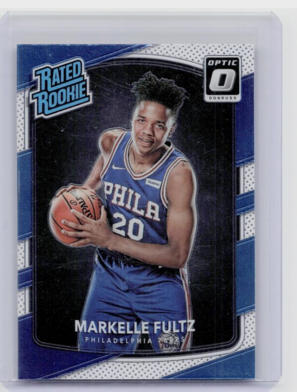 2017-18 Donruss Optic Markelle Fultz Red and Yellow #200 76ers